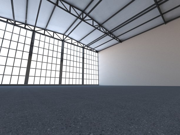 空荡荡的仓库图片下载