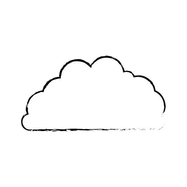 云蓬松模糊的单色在白色的背景图片下载