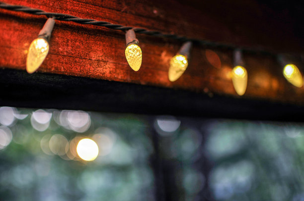 假日户外彩灯图片下载