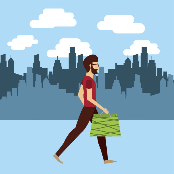 人们购物设计图片下载