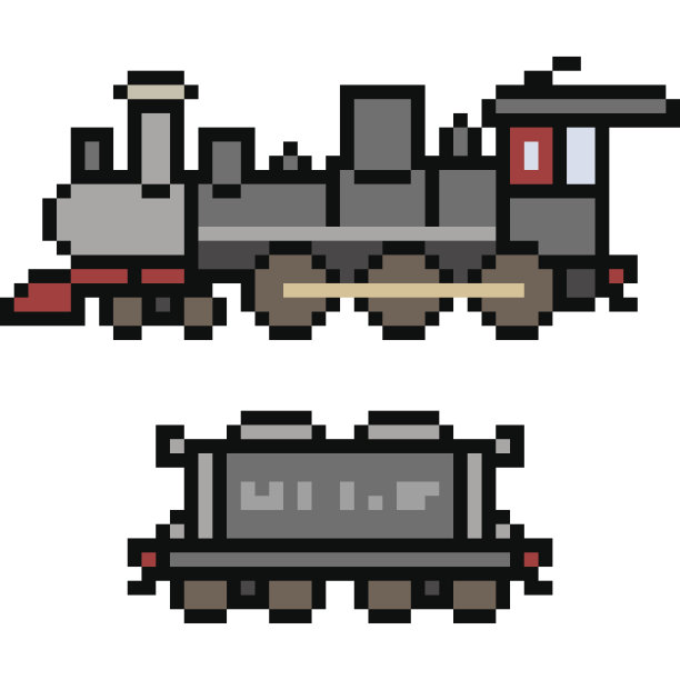 矢量像素艺术卡通图片下载