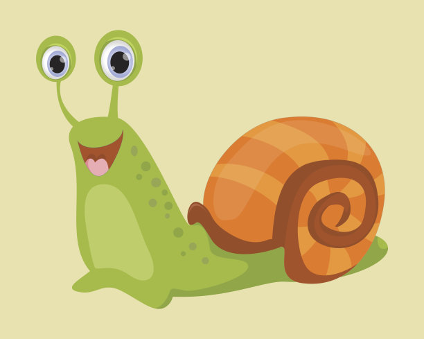 卡通可爱的蜗牛图片下载