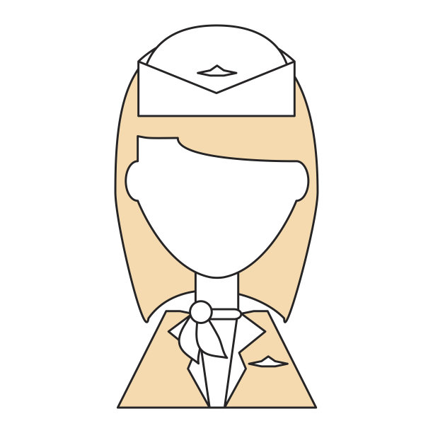 空姐形象卡通图片下载