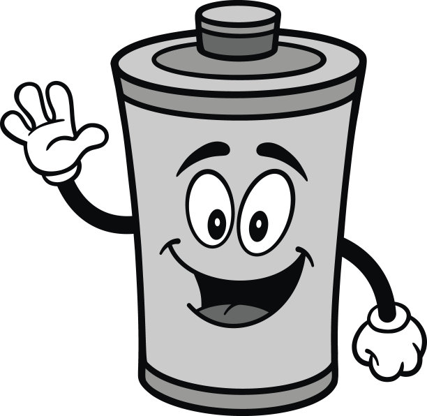 电池挥舞插图图片下载