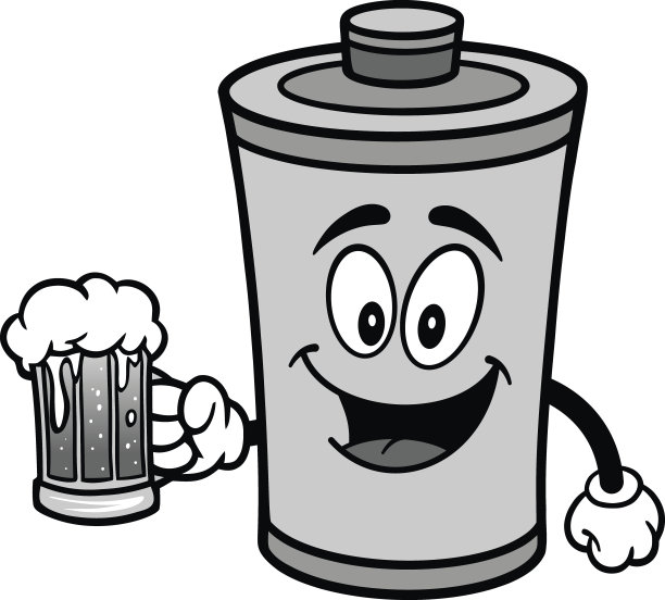 啤酒电池插图图片下载