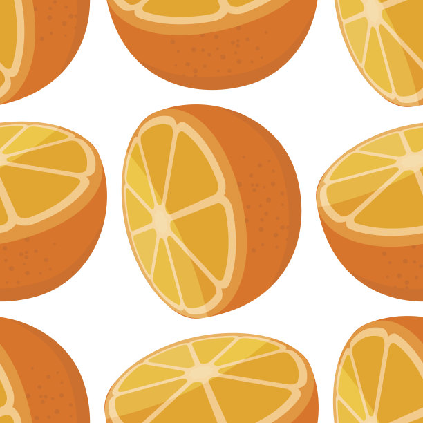 橙子无缝花纹图片下载