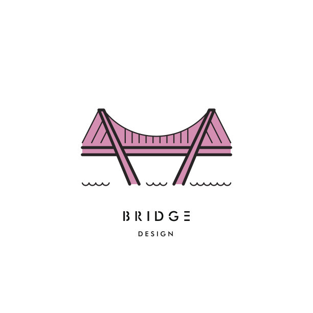 桥框轮廓图标矢量图片下载