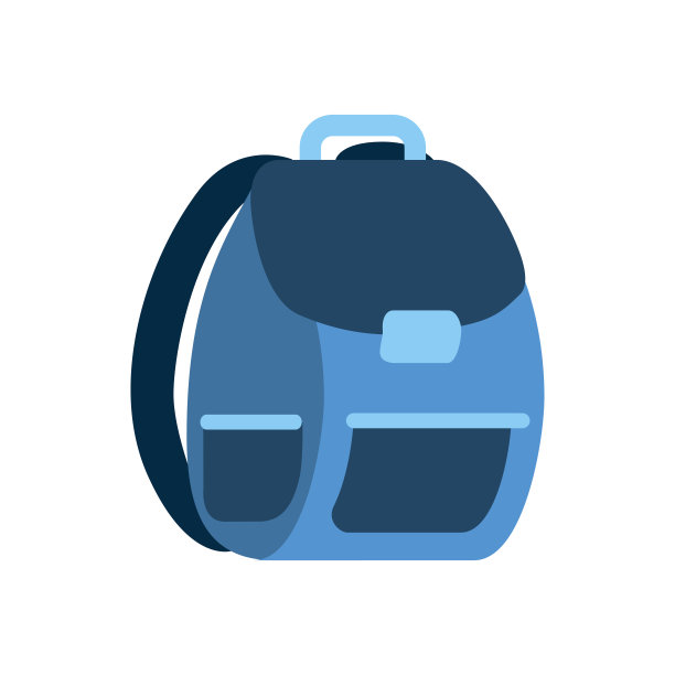 书包孤立图标图片下载
