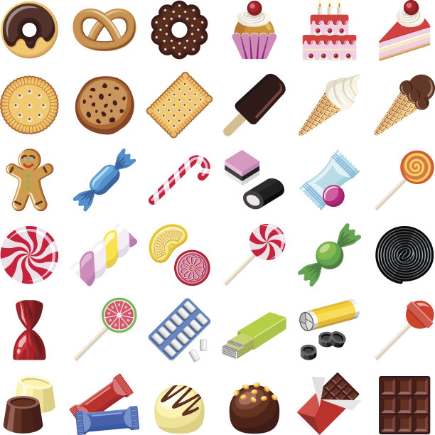 饼干和糖果素材图片