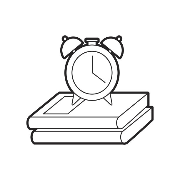 带书的闹钟图片下载