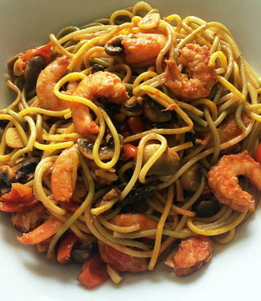 意大利面及海鲜图片下载