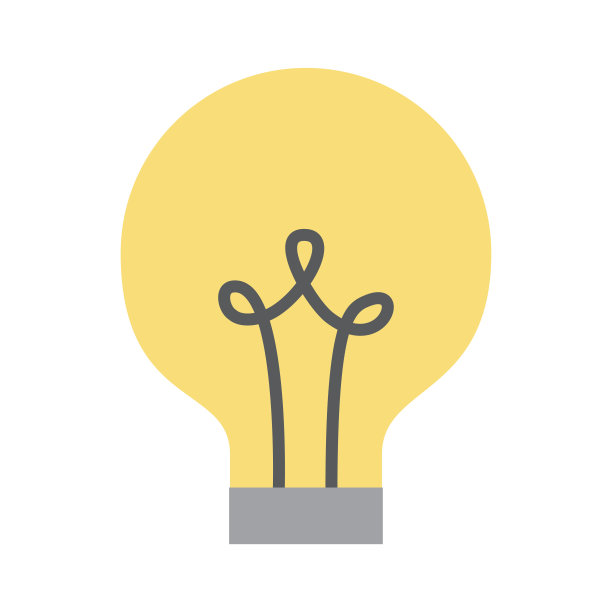 灯泡灯隔离图标图片下载