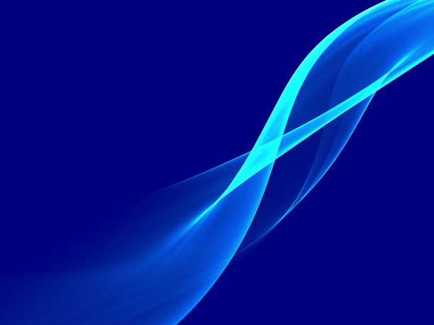 抽象的蓝色波浪设计元素图片下载