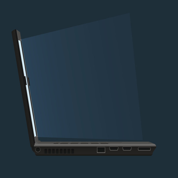 笔记本电脑矢量插图。图片下载