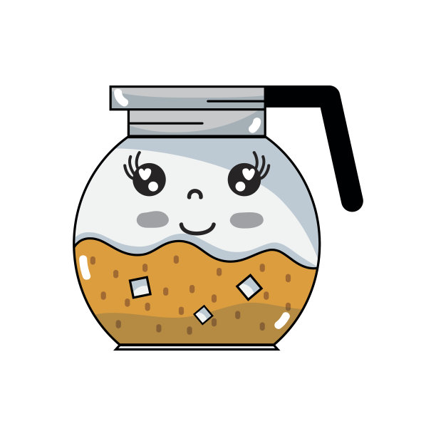 卡哇伊可爱快乐清爽的罐子图片下载