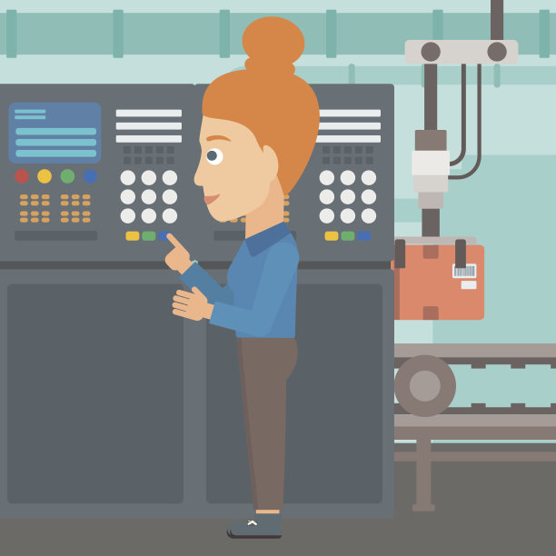 工程师站在控制面板附近图片下载