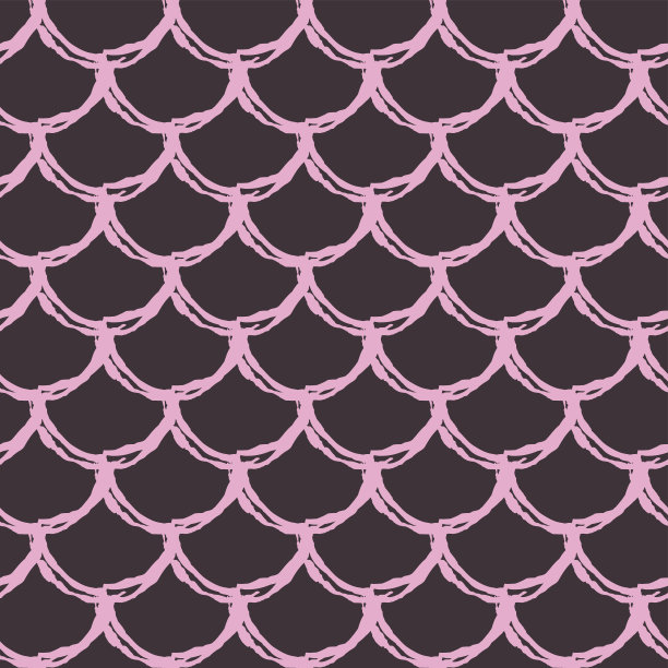 小美人鱼无缝图案图片下载