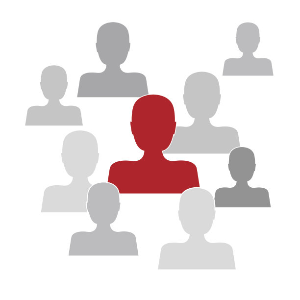 矢量抽象人，团队理念图片下载