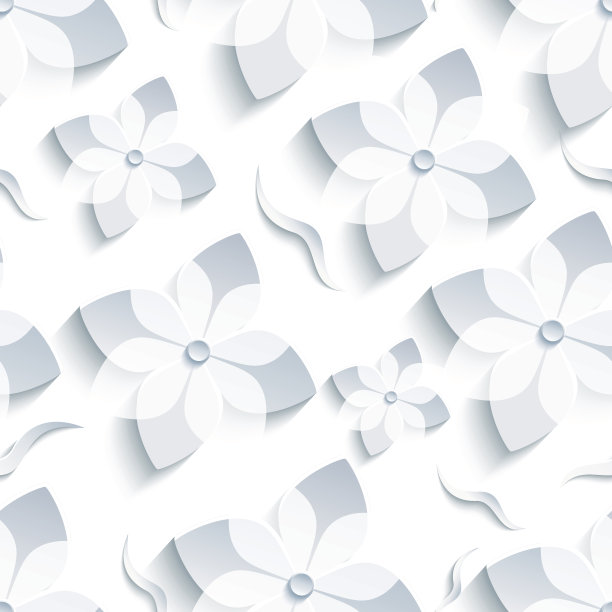 光背景无缝图案与樱花图片下载