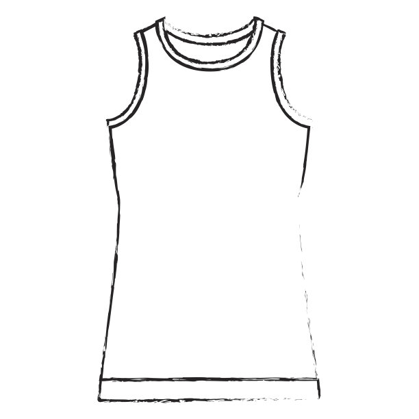 黑白模糊轮廓的t恤没有袖子的男人图片下载