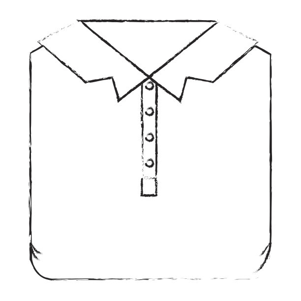 单色模糊轮廓的男士polo衫折叠图片下载