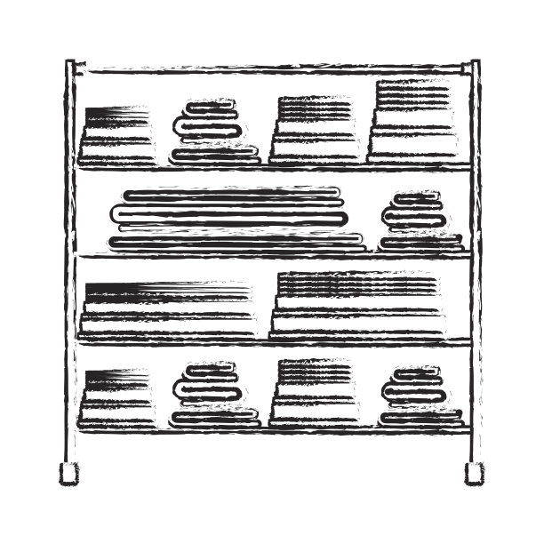 单色模糊轮廓与毛巾堆叠折叠图片下载