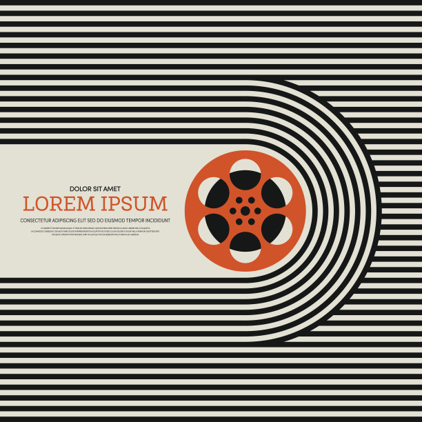 电影和电影现代复古海报的背景图片下载
