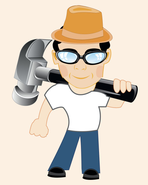 男人用木槌图片下载