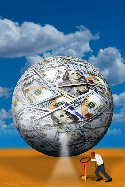 带钥匙的钱球。图片下载