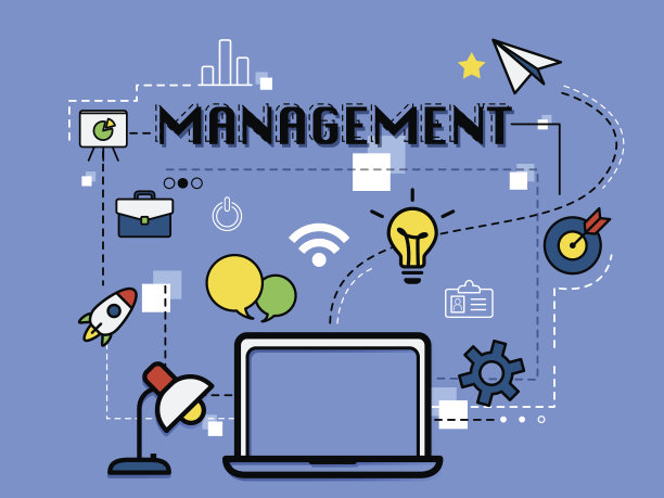 管理图形插图的业务概念图片下载