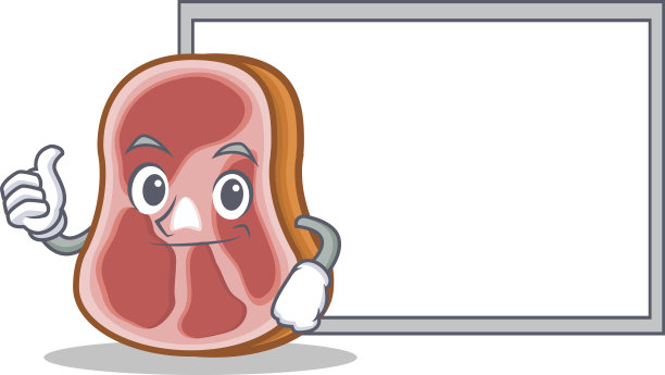 给板肉卡通人物点赞图片下载