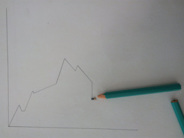 图表和折铅笔图片下载