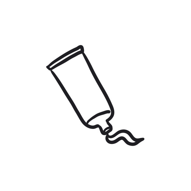 奶油管和描边素描图标图片下载