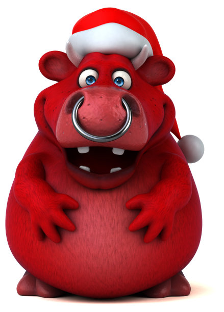 红牛- 3D插图图片下载