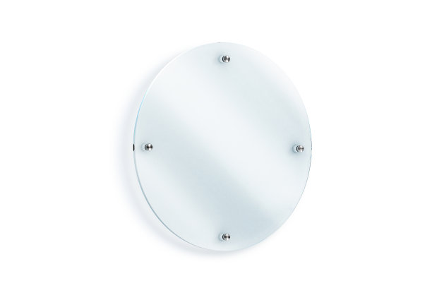 空白圆形玻璃标志板壁挂式模型图片下载