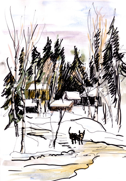 冬季的一天图片下载