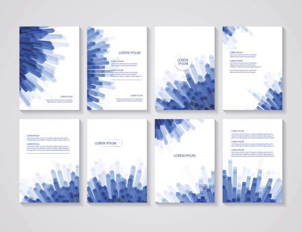 宣传册传单布局与抽象的彩色背景图片下载