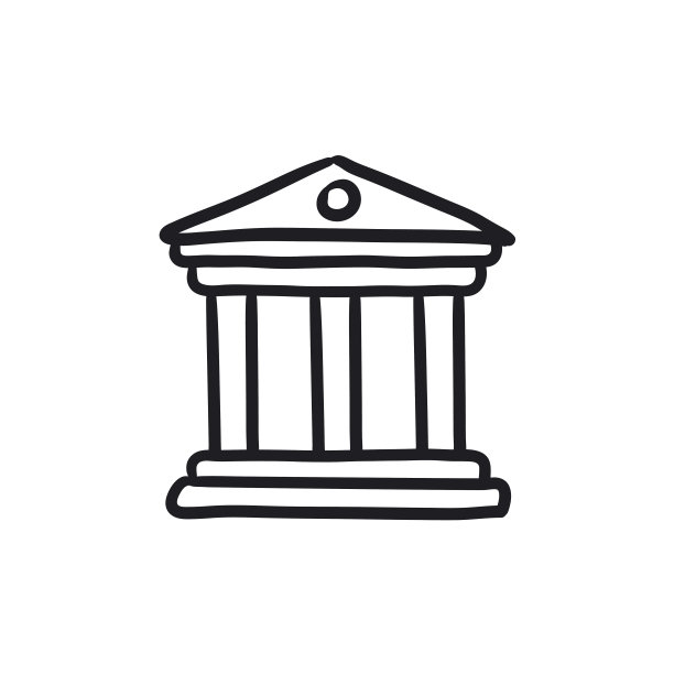 博物馆草图图标图片下载