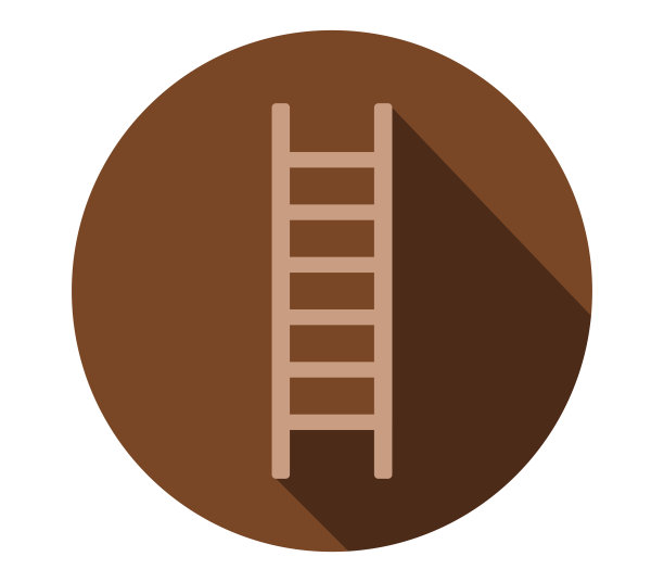 木楼梯图标图片下载