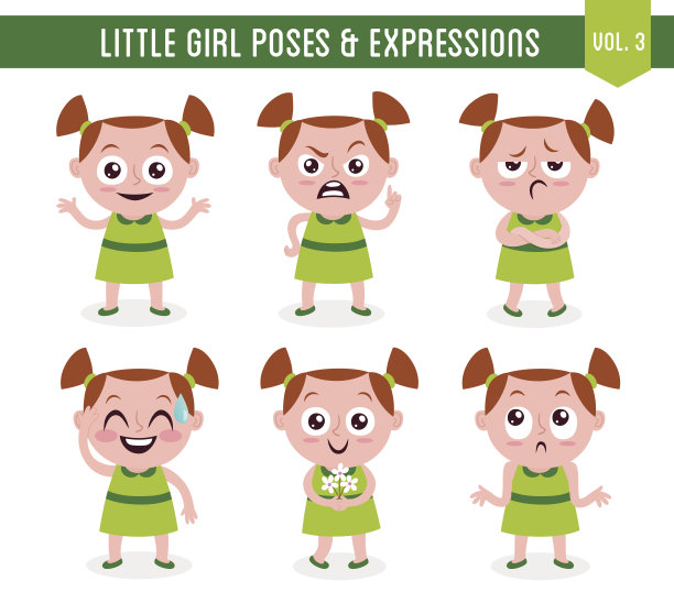 小女孩的姿势和表情(卷3 / 8)图片下载