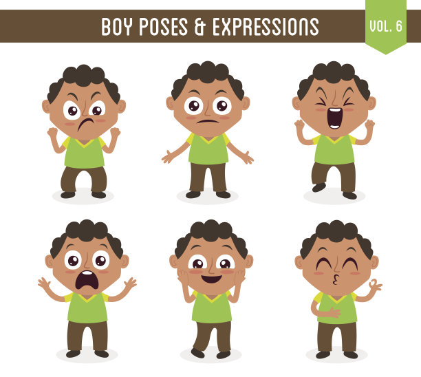 男孩的姿势和表情(卷6 / 8)图片下载