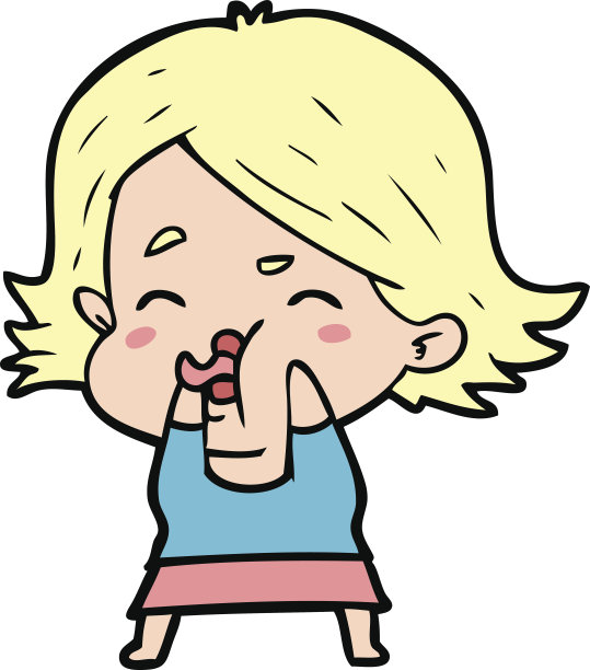 卡通女孩做鬼脸图片下载