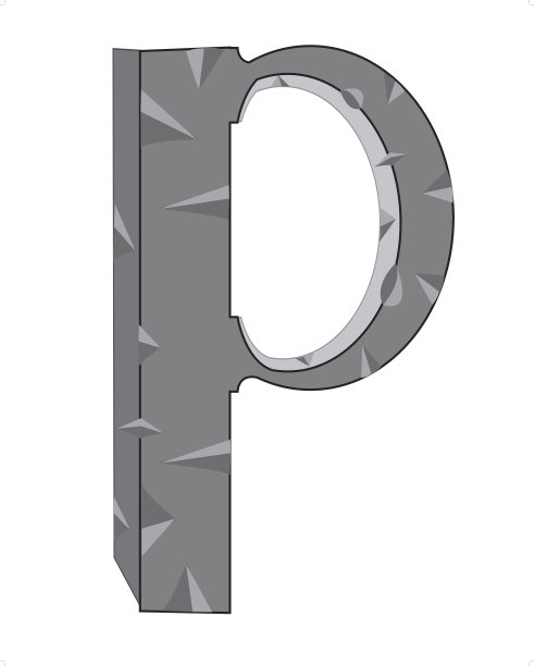 英语字母的石头图片下载