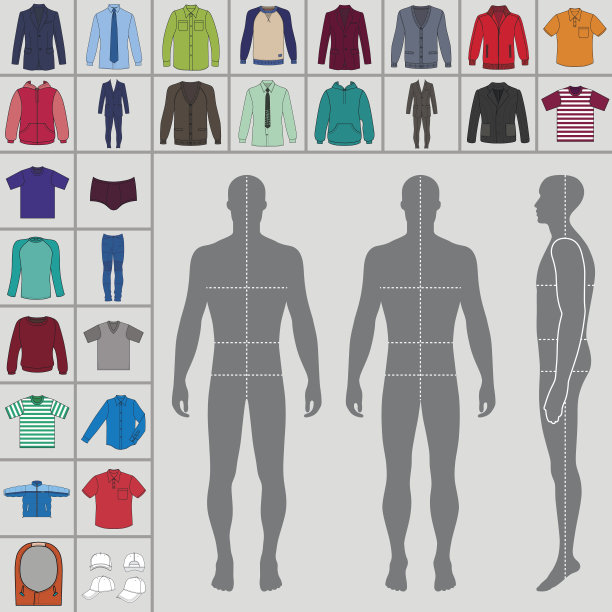 男士服装套装图片下载