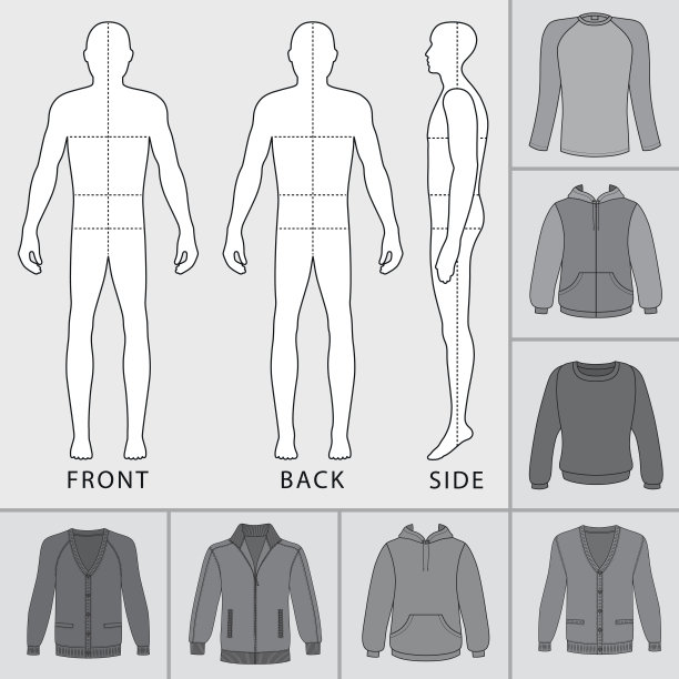 男士服装套装图片下载