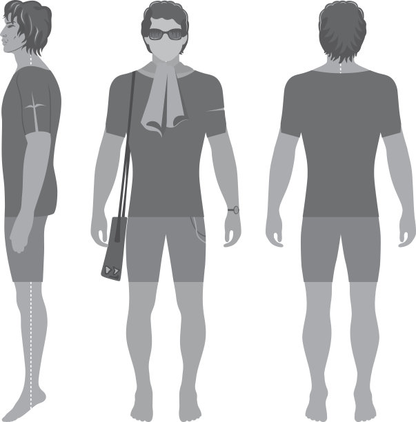 男人卷发头像剪影图片下载