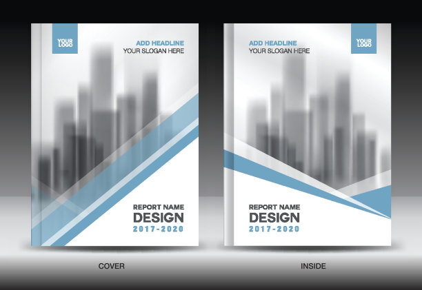 年度报告封面，商业小册子传单模板，蓝色封面设计，书籍封面，杂志，广告，信息图向量商业传单模板，广告，信息图向量图片下载