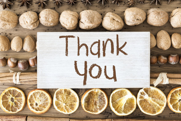 圣诞食物平Lay，短信谢谢素材图片