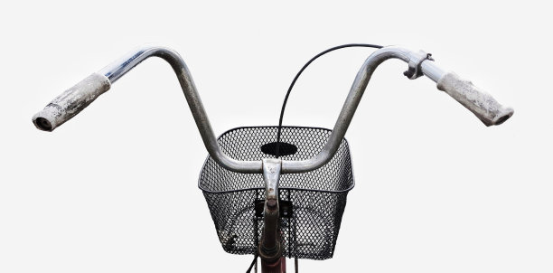 自行车车把和车篮图片下载