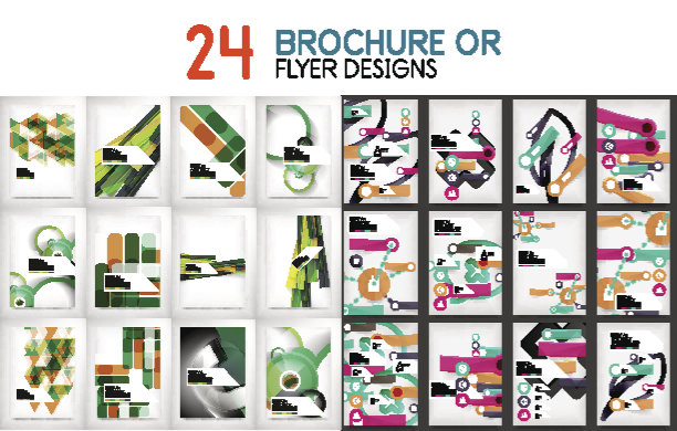 A4大小的商业小册子或年报封面图片下载